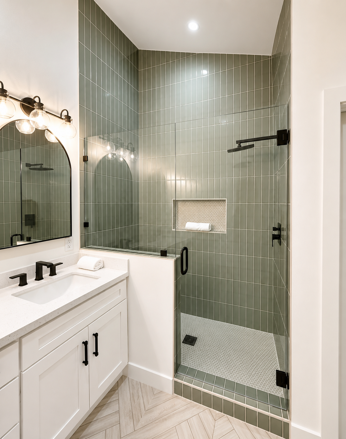Custom shower installation